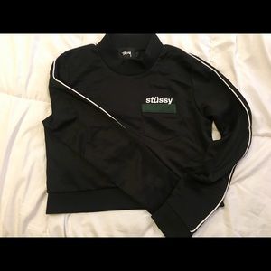Stussy Black Crop Top